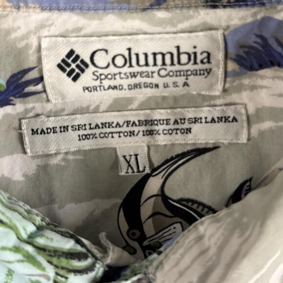 Vtg columbia sportswear hawaiian button - Picture 3 of 7